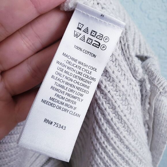 Rachel Zoe Light Gray Cotton Knit Hoodie - Picture 5 of 7